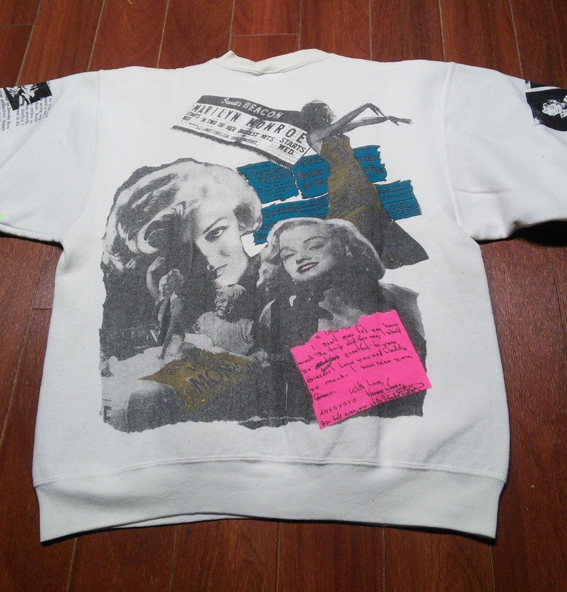 トップス 90s- marilyn monroe pullover sweat print Vintage 90s Marilyn Monroe Sweatshirt All Over Print Punk