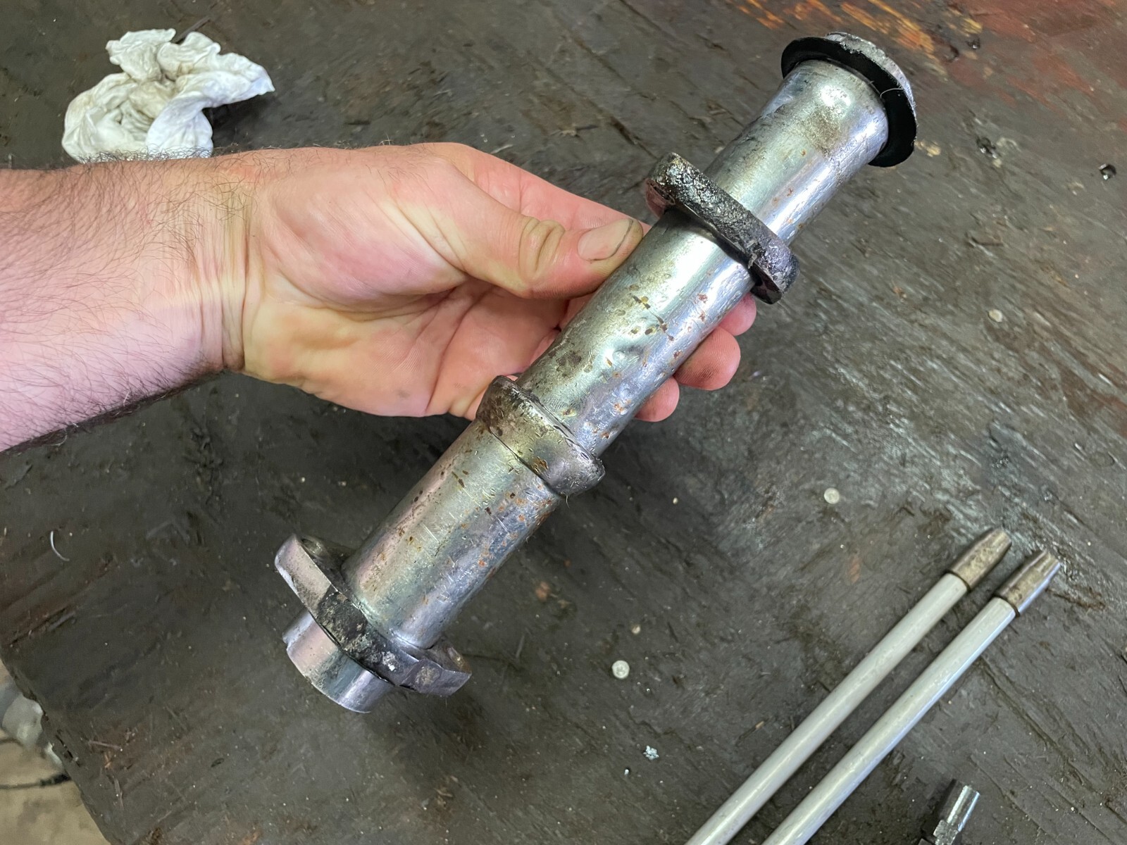 1959 Panther 650 M120 Engine Pushrods Shroud Cover  600 M100