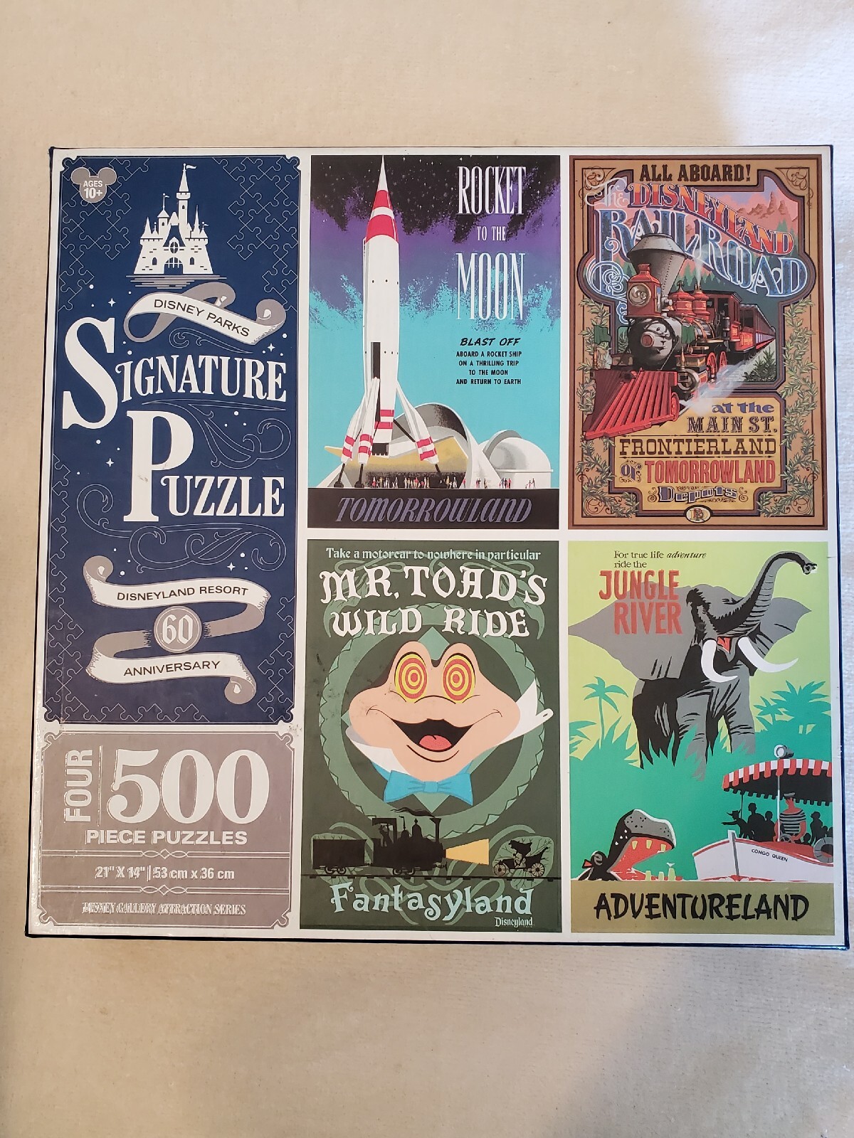 Disney Signature Puzzle Four 500 Piece Puzzles eBay