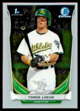 2014 BOWMAN CHROME MINI #166 TRACE LOEHR OAKLAND ATHLETICS