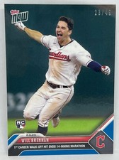 2023 Topps Now #415 Will Brennan RC Cleveland Guardians BLUE Parallel 23/49