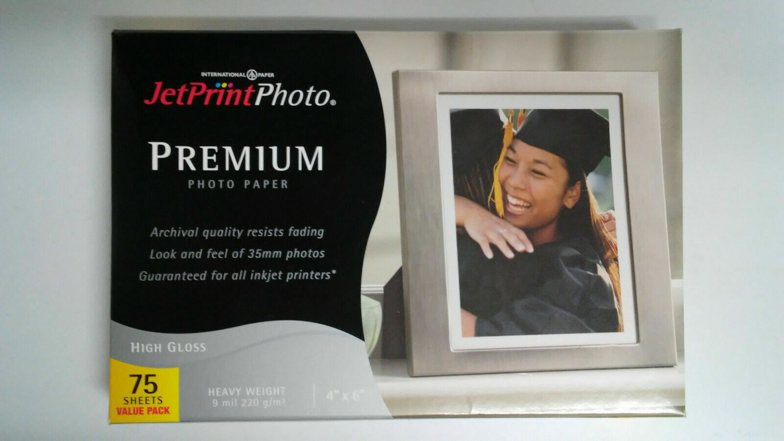 JetPrint Premium Photo Paper High Gloss Heavy Weight 4”x6” International Paper