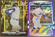 Francisco Lindor 23 Topps Home Run Challenge SP 110/273 #HRCW-7 & Purple Chrome