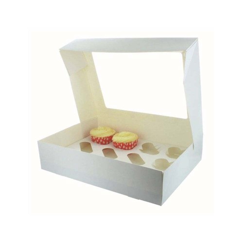 White Folding Cake Boxes /Cupcake Boxes /Cake Boxes Wedding /Birthday -ALL SIZES - Picture 5 of 18