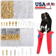 450pcs Automotive Electrical Wire Connectors Kit Male Female Spade Terminal Set