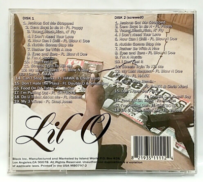 CD) Lil O – Jealous Got Me Stapped: Neva Lay Down Vol. 2, Album