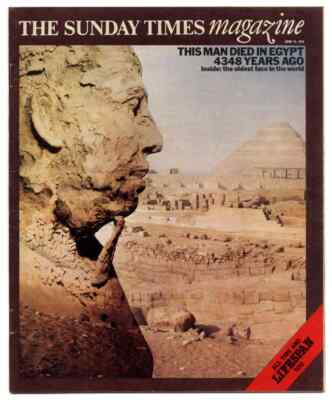 Sunday Times Magazine June 13 1976 Waty Egyptology Biba Body Paint David Essex