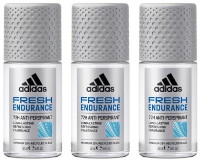   ADIDAS Fresh Endurance Roll On Deo Roller Herren Anti Transpirant 3x 50ml  
