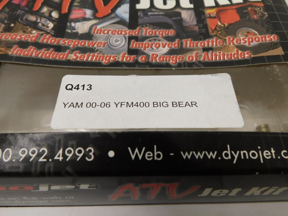 S197T1 Q413 NOS Dynojet ATV Jet Kit Yamaha YFM400 2000-2006 - Image 3 of 3