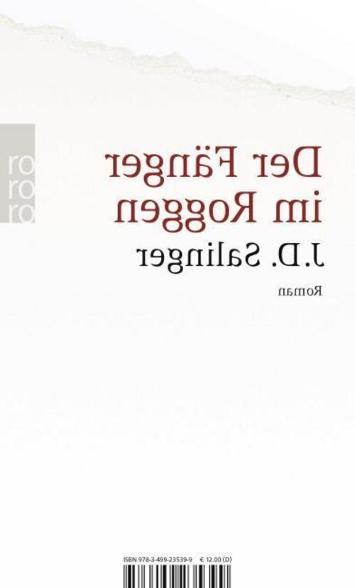 Thumbnail - Der Fänger Roggen Jerome David Salinger