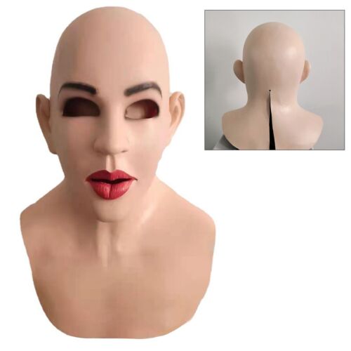 Weibliche Kopfbedeckung Silikon Latex Haut Cosplay Maskerade Maske Crossdresser - Bild 1 von 12