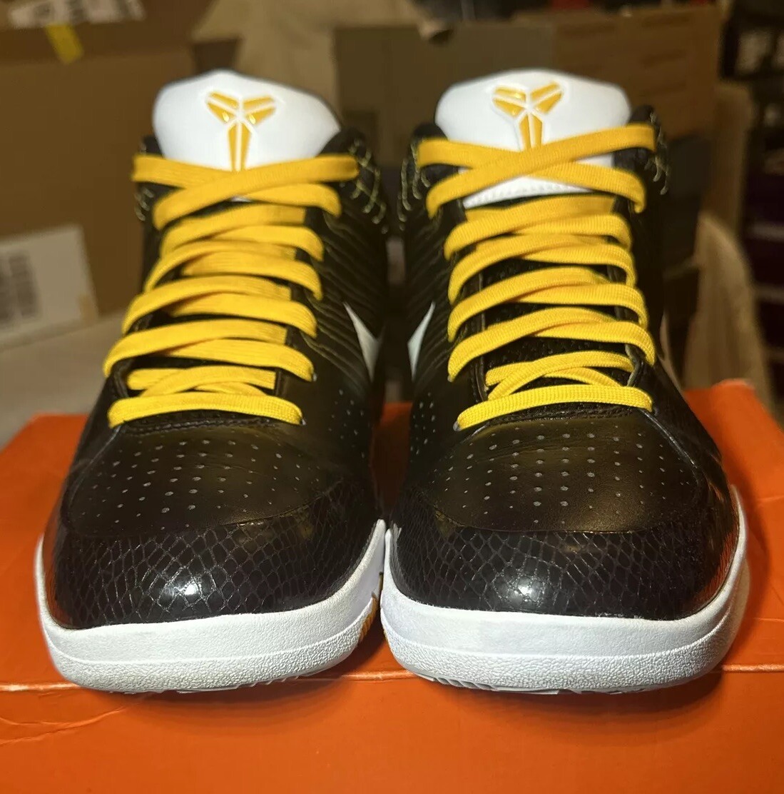 Size 10 - Nike Zoom Kobe 4 Del Sol 2009 Black Yellow White VNDS