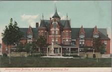 Greensburg, IN: Odd Fellows Home IOOF - Vintage Decatur County, Indiana Postcard