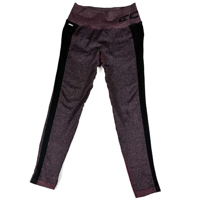 Echt Arise Scrunch Bum Maroon Stretch Gym Activewear Pants Womens Large