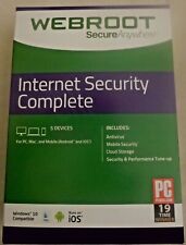 Webroot Internet Security Complete 2021 | 3 YRS | 5 DEVICES | FAST DOWNLOAD