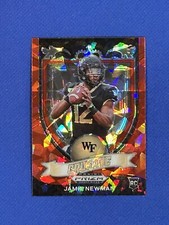 2021 Panini Prizm Draft Picks Crusade Jamie Newman RC #174 Red Ice Prizm Rookie
