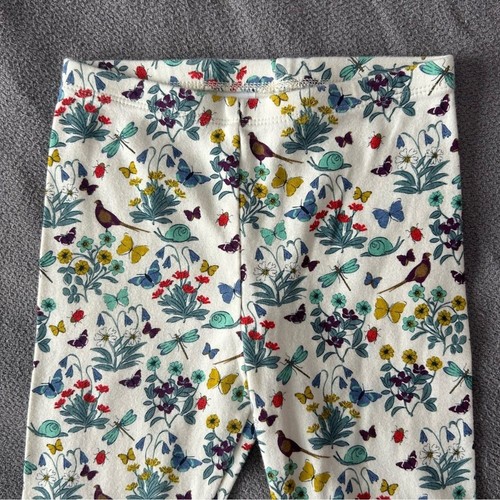Tea Collection Girl's Bird Butterfly Printed Cotton Leggings Size 7 - Picture 3 of 8