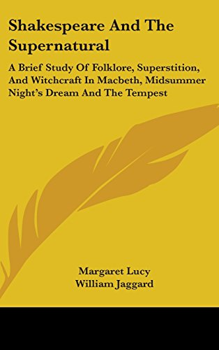 Shakespeare And The Supernatural: A Brief Study Of Folk - Hardback NEW Lucy, Mar - Picture 1 of 2