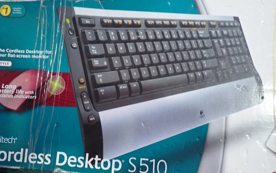 Logitech Cordless Desktop S510 wireless keyboard Without usb receiver - Image 2 of 4