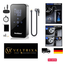 Elektrische Luftpumpe Akku Kompressor 150 PSI Mini 4500 mAh Schwarz f&uuml;r Fahrrad