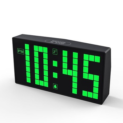Auto-Dimming Digital Alarm Clock with Weekend Mode & Battery Backup, 12/24H D...