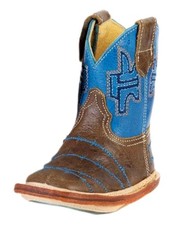 Tin Haul Western Boots Boys Leather Stitched Brown 14-016-0007-1725 BR