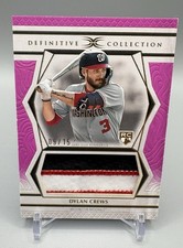 Dylan Crews 2025 Topps Definitive Jumbo Patch Relic /15 Nationals RC