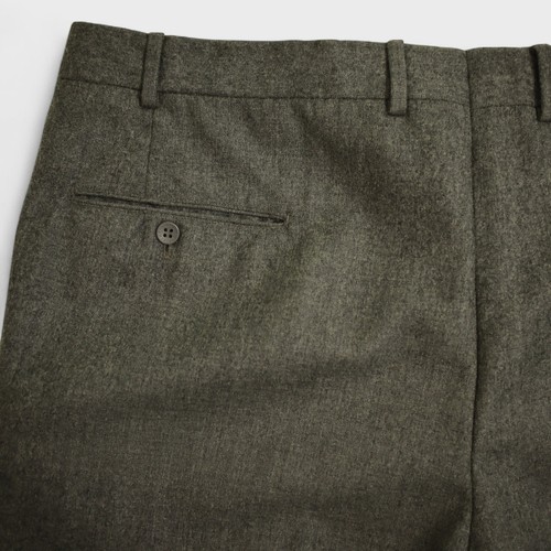 Vintage Brooks Brothers MAKERS 3 Piece Suit 46S Gray Flannel 3/2 Button Roll - Picture 23 of 24