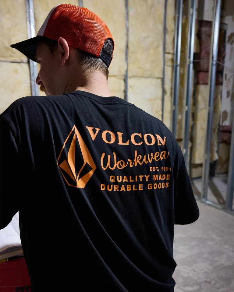 Volcom Workwear Logo T-Shirt (schwarz) - Bild 2 von 4