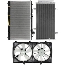 Electric Radiator Condenser Cooling Fan Kit For 07-11Toyota Avalon Toyota Camry