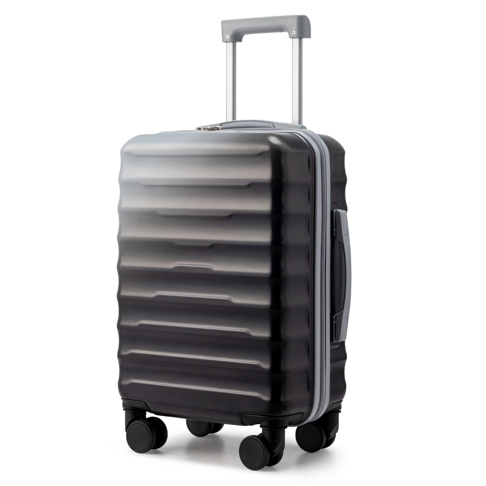 Carry on Luggage 22x14x9 Airline Approved for Travel Business Gradient Grey-image