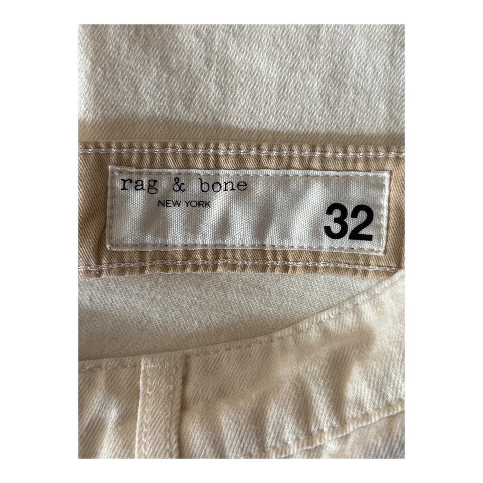 Rag & Bone Featherweight Logan Wide-Leg Jeans beige size 32 - Image 4 of 4