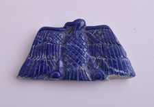 Horus Wings Lapis Lazuli Egyptian Hand Carved Blue Protective 2.5" / 64 gram