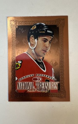 1997-98 Donruss Preferred - National Treasures Bronze Chris Chelios #171 Cut to