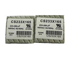 2-PACK BUNDLE 233-280 Uf NEW Round Start Capacitor Starting cap CS233X165