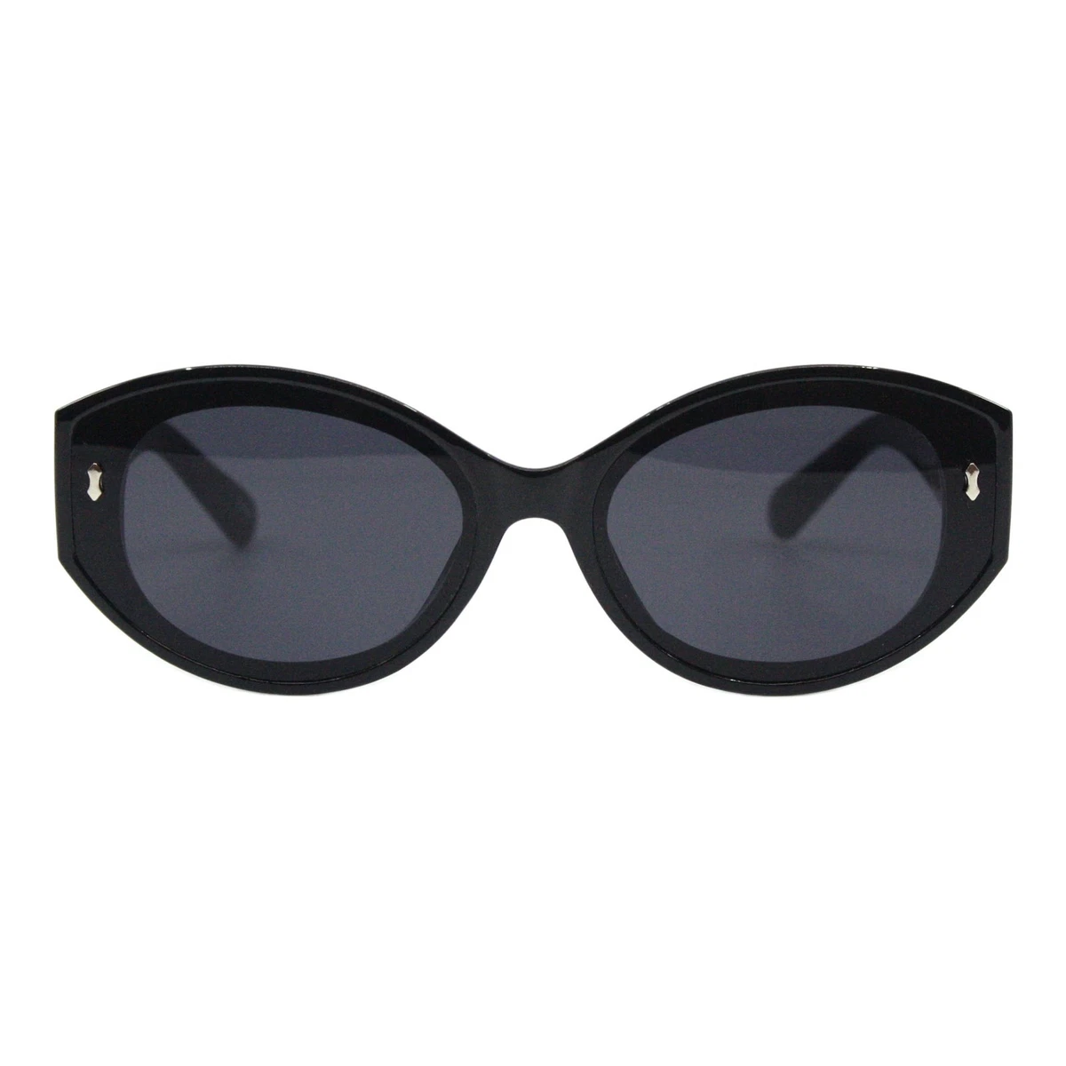 Beige Plastic Oval Sunglasses for Women for sale | eBay display picture 3