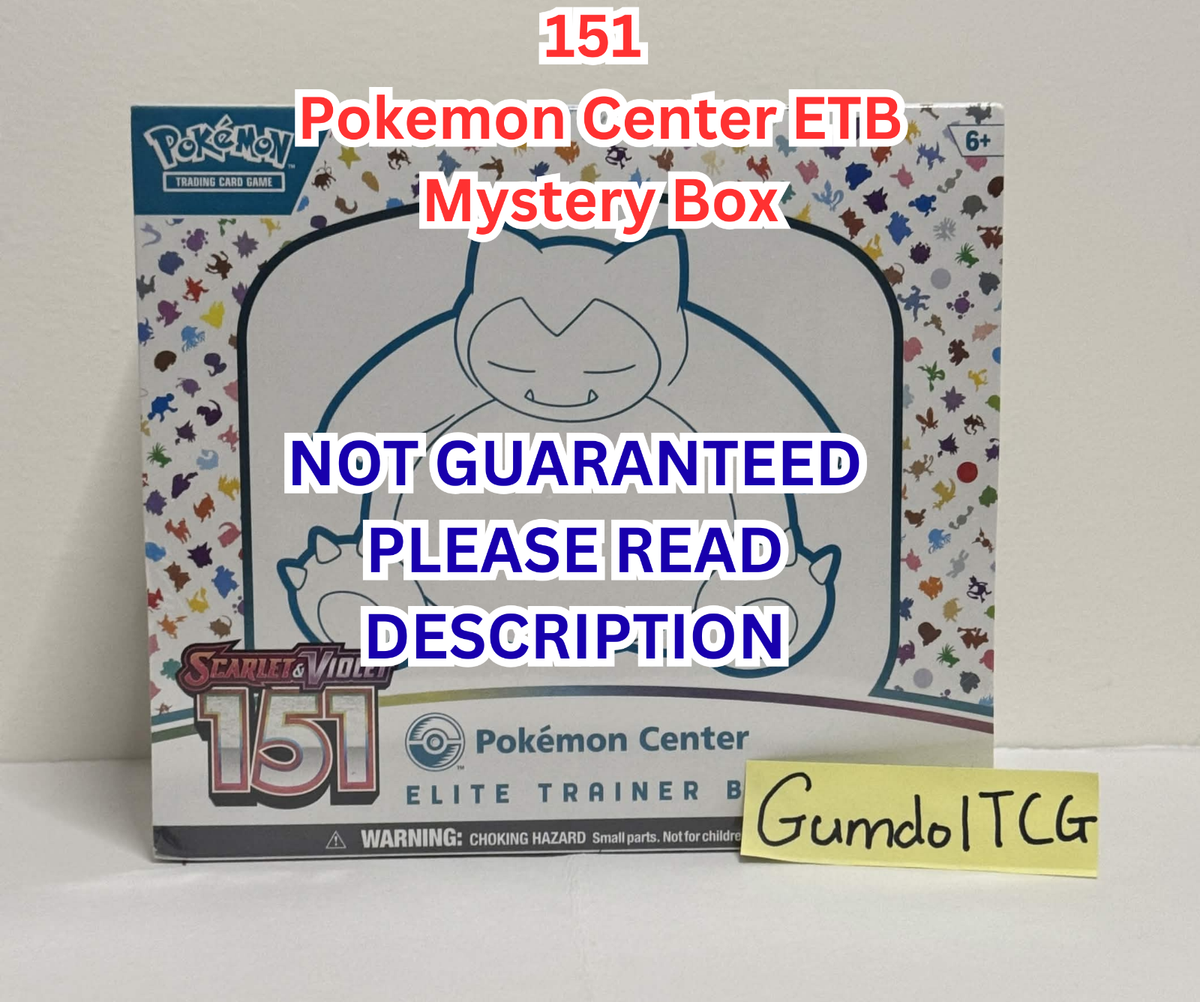 Pokémon Center 151 Elite Trainer Box | MYSTERY CHASE BOX | READ