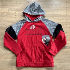 Colosseum University of Utah Utes Utah Red Hoodie Youth Sweatshirt LARGE NWT NEW