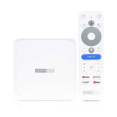 Homatics Box Lite 4K V2 Multimedia-Player mit Google TV, 4K, Dolby Atmos, 32GB