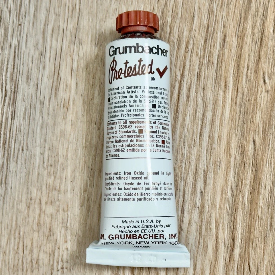 Grumbacher Artistas Pre-Probados Color al Óleo Rojo Marte 37 ml Sin Usar Leer Foto 3 de 4