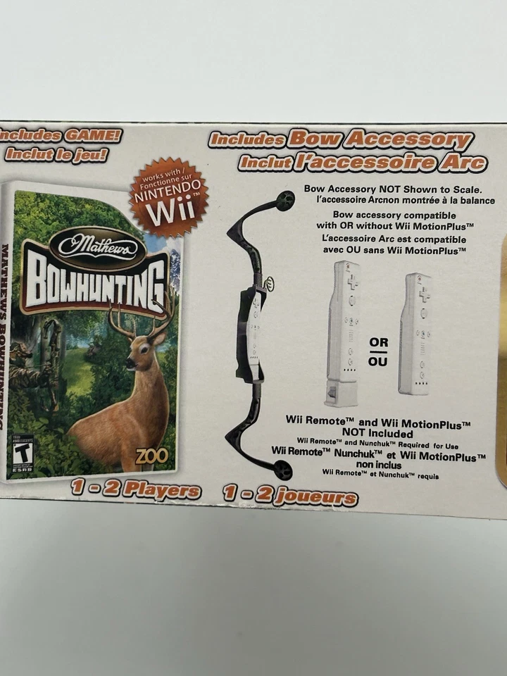 Mathews Bowhunting for Nintendo Wii (Sealed Game) with Very Rare Bow Included! - Image 2 of 4