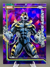 2026 Topps Chrome Sapphire Marvel Sleeper Agent 100 Purple Refractor #/75