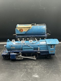 Vintage Lionel Prewar O Gauge 263E Blue Comet Steam Locomotive & Tender Lot