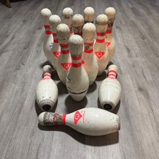 QubicaAMF Amflite II Bowling Pins Set of 13 White Red USBC Approved Used Decor
