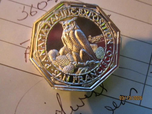 2 Troy oz .999 fine silver Octagon panama-pacific round