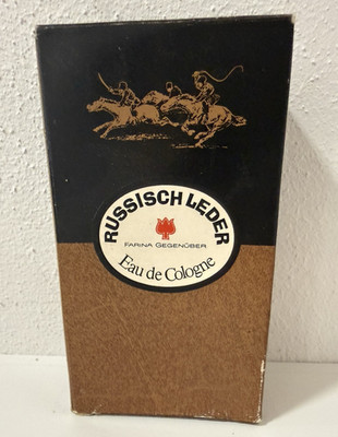 Vintage Russisch Leder Farina Gegenüber Eau de Cologne 100 ml OVP Booklet voll