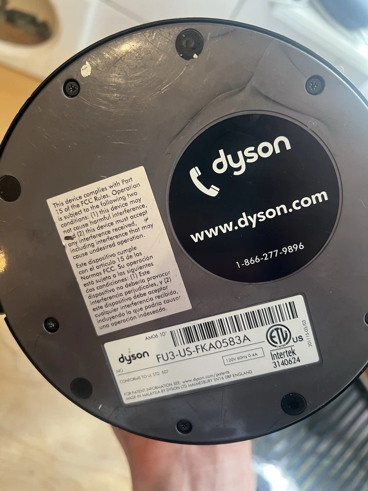 Ventilador de mesa Dyson 10 pulgadas AM06 multiplicador de aire negro ventilador de escritorio fresco sin control remoto Foto 4 de 4