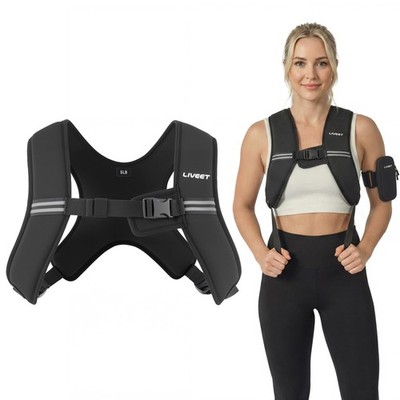 Weighted Vest, Weight Vest for Men, 5/10/15 lb Washable Silicone Soft Iron Wo...