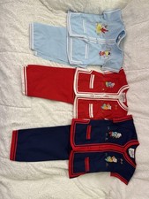 Vintage Asian Duckling Pajamas Tops And Bottoms Hand Embroidered Three Sets