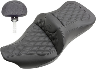 2008-2022 HARLEY-DAVIDSON Saddlemen RoadsofaLattice Stitch Seat 808-07B-182BR